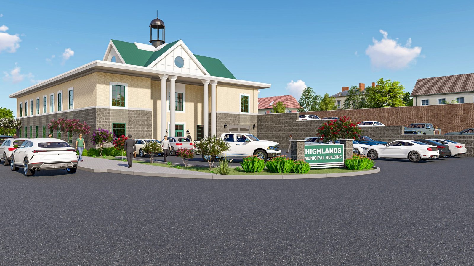Highlands Municipal Building — view 1