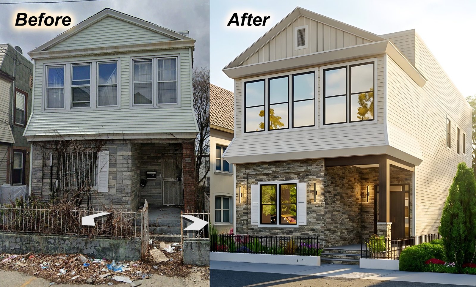 Renovation — Before & After — view 3